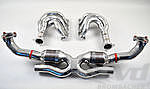 Long Tube Sport Header and Cat Set 997.2 - Brombacher Edition - With 200 Cell HF Sport Catalytics