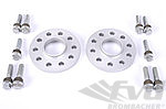 Spacer Set Macan - 15 mm - Silver - Hub Centric - Sold as a Pair