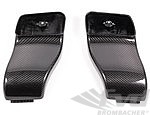 Intake Ducts (2 pieces) rear spoiler - Varnished Carbon - 997 Turbo